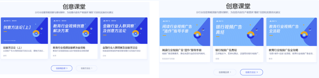 创意课堂包含创意精品课和创意方法论,前者筛选优秀视频课程,声临其境的讲解各种创意的设计思路、注意要点和实战训练;后者筛选各行业创意方法论,用案例加分析的方式详解创意设计思路。 创意课堂包含创意精品课和创意方法论,前者筛选优秀视频课程,声临其境的讲解各种创意的设计思路、注意要点和实战训练;后者筛选各行业创意方法论,用案例加分析的方式详解创意设计思路。